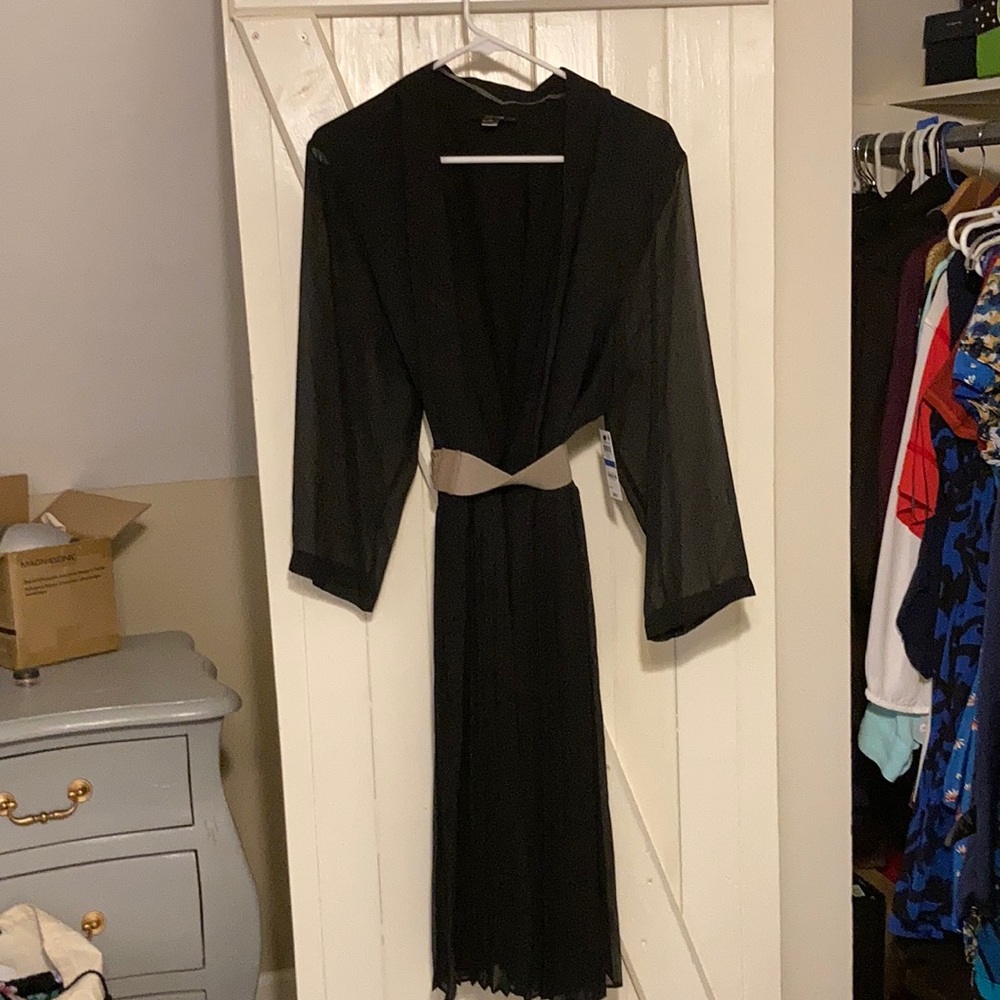 Pleated duster